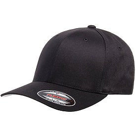 BUILD YOUR OWN - Laser Engraved Flexfit Cotton FITTED Leather Patch Hat - Pick your hat, pick your patch!