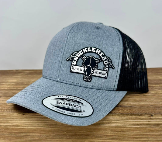 BUILD YOUR OWN - YuPoong 6606 Laser Engraved Leather Patch Hat - Pick your hat, pick your patch!