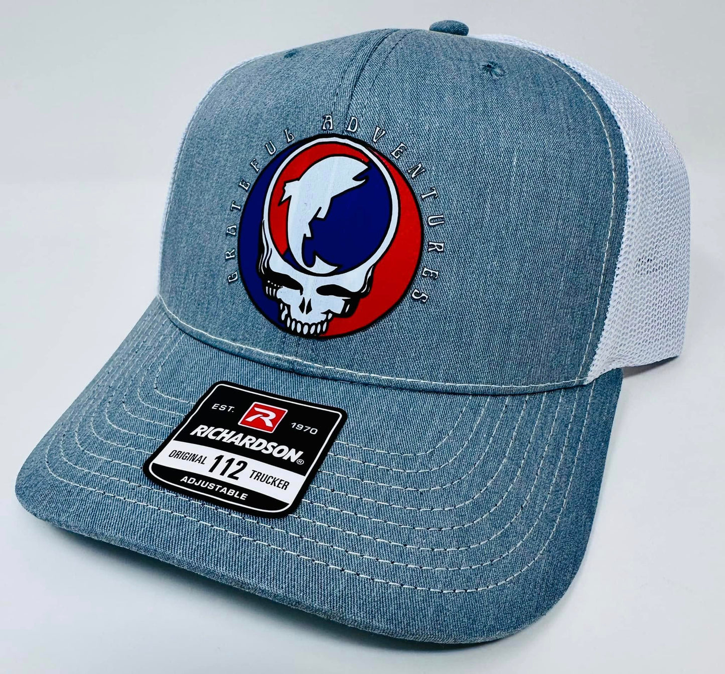 BUILD YOUR OWN - Laser Engraved Richardson 112 Leather Patch Hat - Pick your hat, pick your patch!