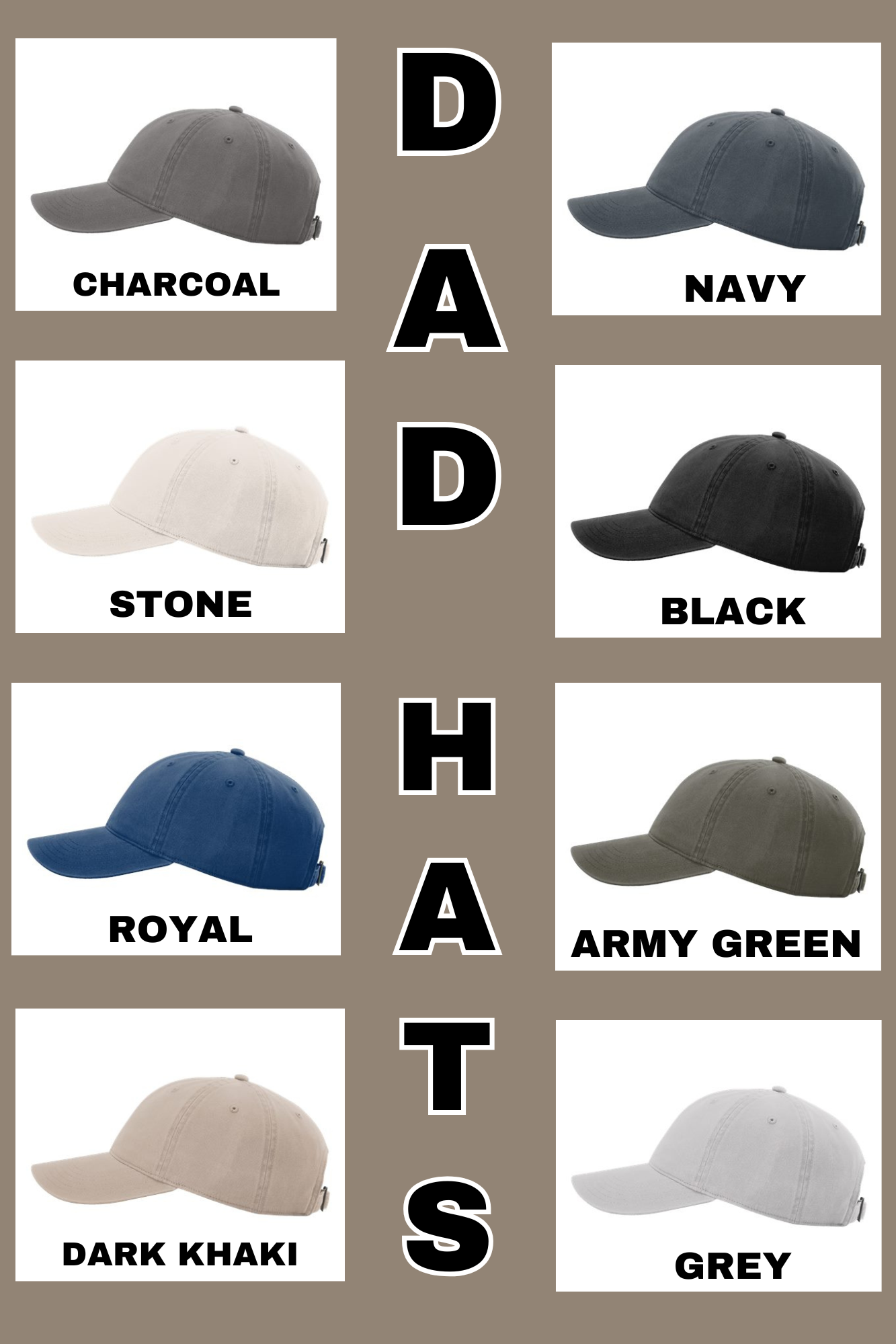 BUILD YOUR OWN - Richardson 326 Laser Engraved Leather Patch Cotton Twill DAD Hat - Pick your hat, pick your patch!