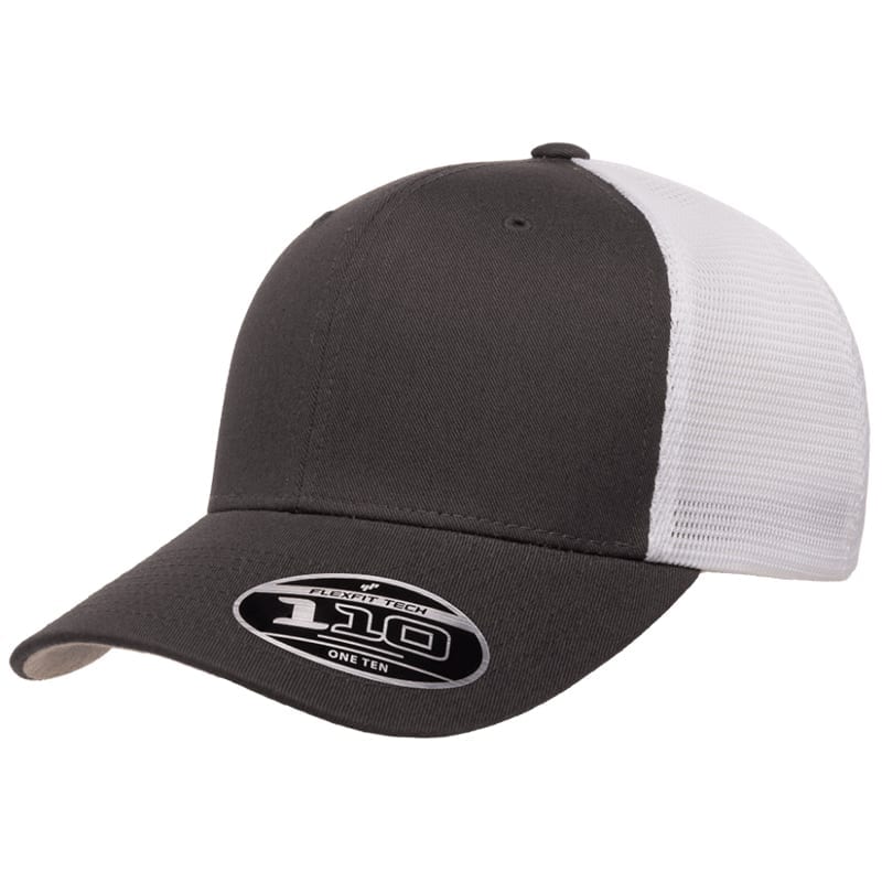 BUILD YOUR OWN - Laser Engraved FlexFit Adjustable Mesh Back Leather Patch Hat - Pick your hat, pick your patch!