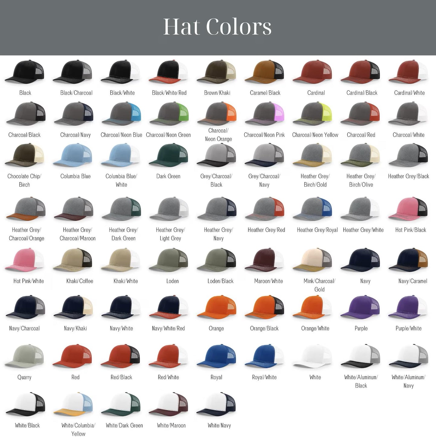 BUILD YOUR OWN - Laser Engraved Richardson 112 Leather Patch Hat - Pick your hat, pick your patch!