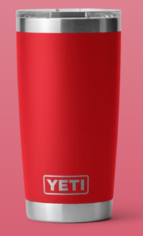 20 Ounce Yeti Rambler Laser Engraved Tumbler with Slider Lid