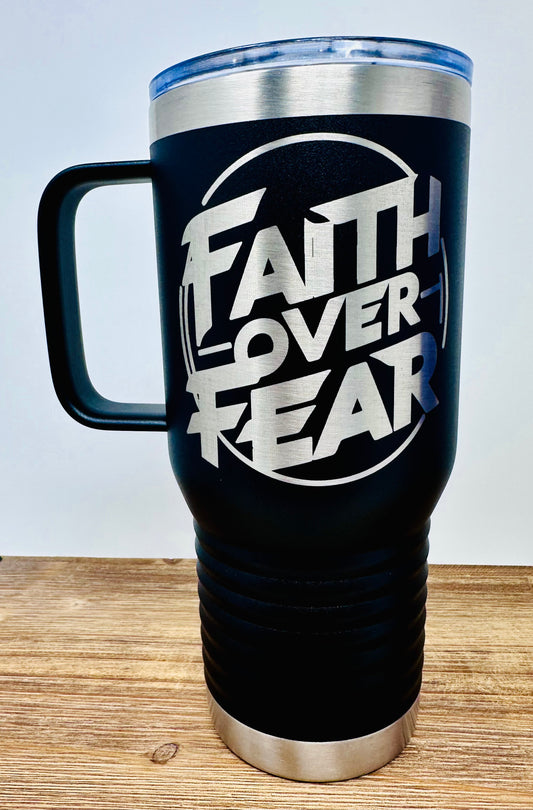 20 Ounce Polar Camel Laser Engraved Tumbler with Handle