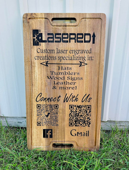 Laser Engraved Wood Signs